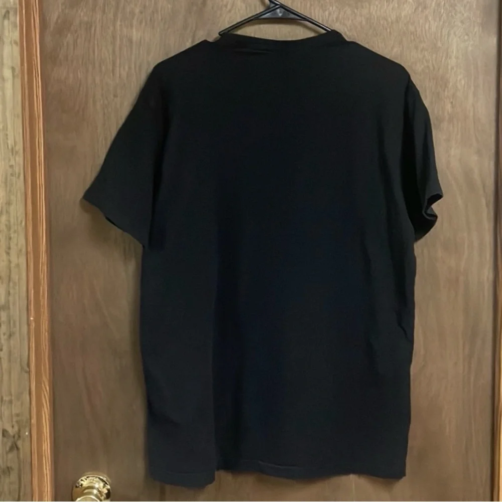 Adidas Short Sleeve Shirt Logo Black Large‎